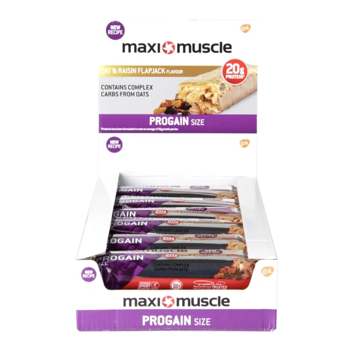 MaxiMuscle Progain Bar Oats & Raisins 12 x 90g image 1