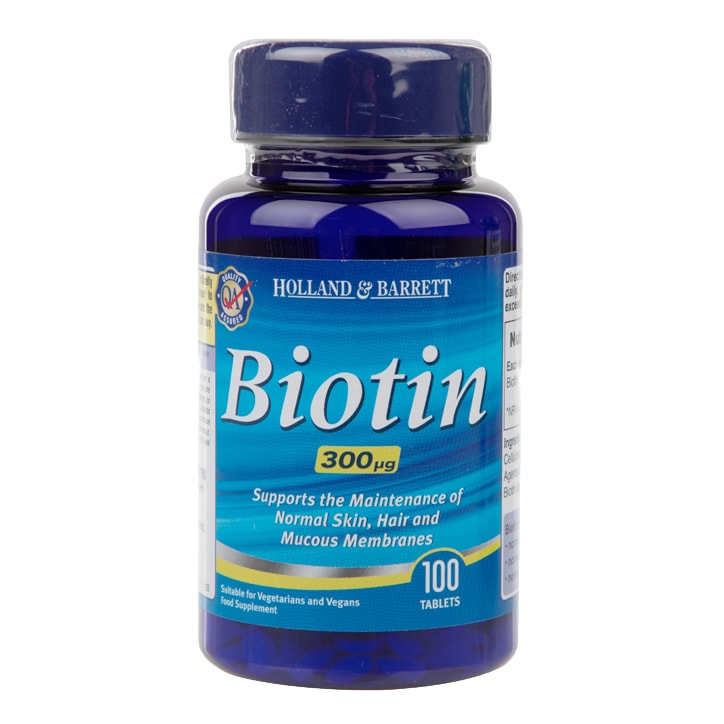 Holland & Barrett Biotin 100 Tablets 300ug