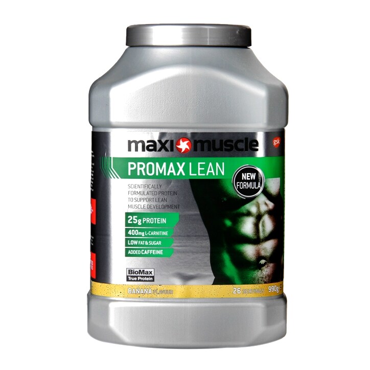 MaxiMuscle Promax Lean Powder Banana 990g image 1