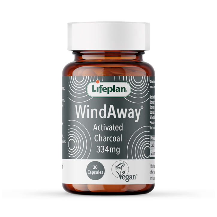 Lifeplan WindAway Activated Charcoal 30 Capsules 334mg image 1