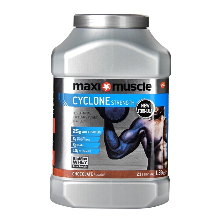 MaxiMuscle Cyclone Powder Chocolate 1.26kg image 1