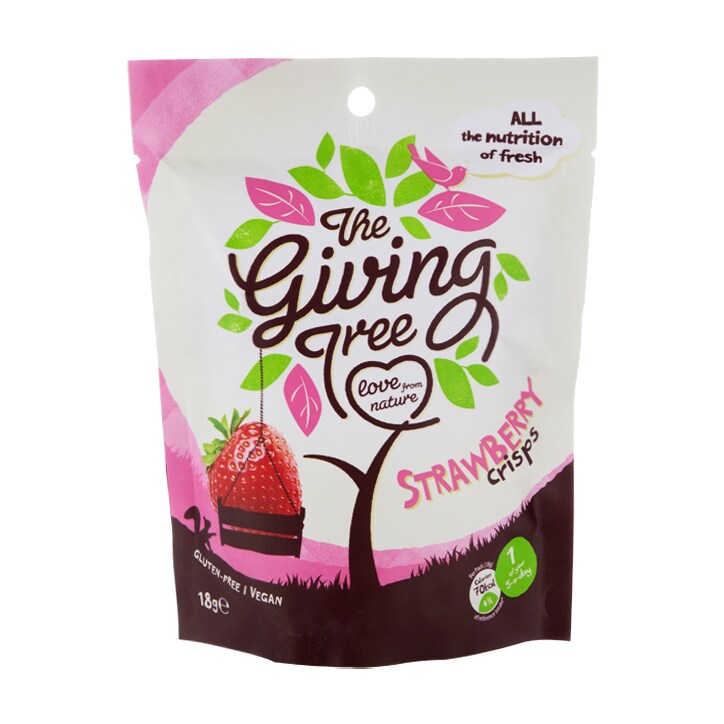 The Giving Tree Strawberry Crisps 18g image 1