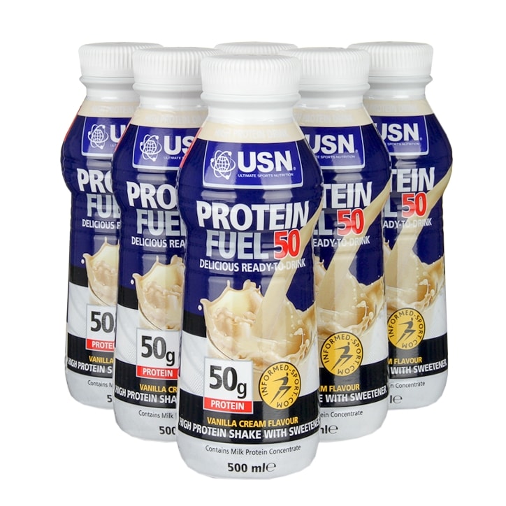 USN Protein Fuel RTD Vanilla 6 x 500ml image 1