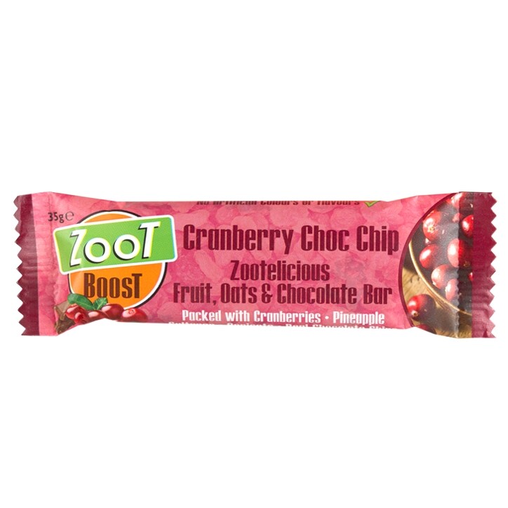 Zoot Foods Energy Bars Cranberry Choc Chip 35g image 1