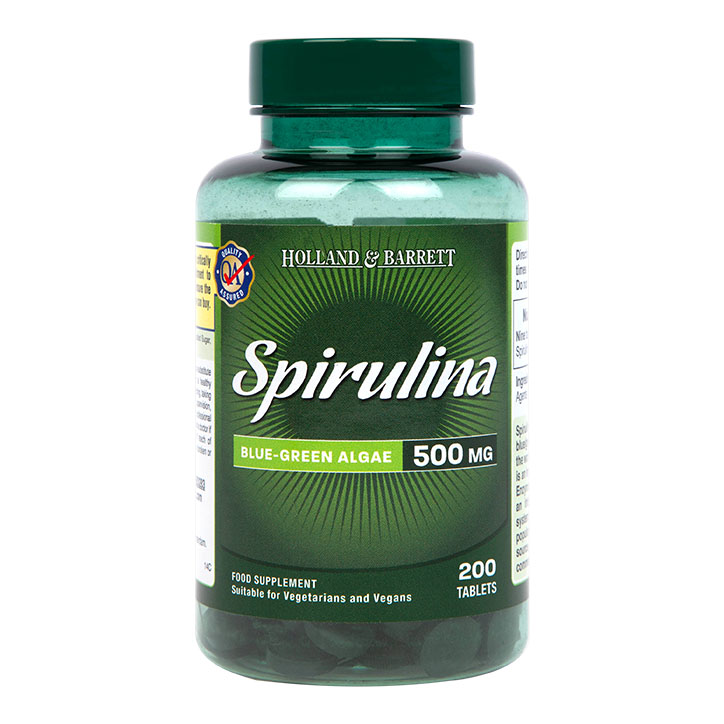 Holland & Barrett Spirulina Tablets 500mg Holland & Barrett the UK