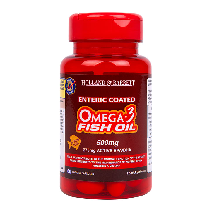 H&B Enteric Coated Omega 3 Fish Oil Capsules Holland & Barrett
