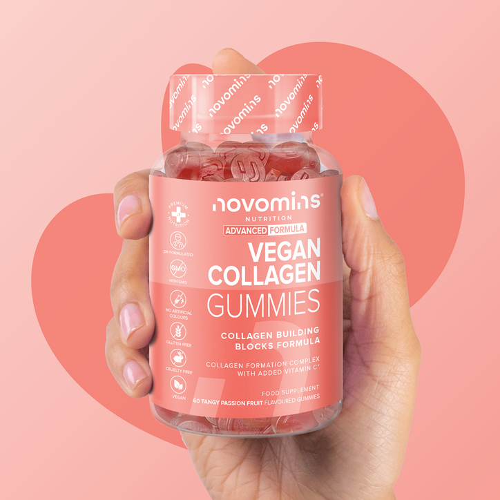 Novomins Vegan Collagen Passionfruit Flavour 60 Gummies 30 Days Supply image 3
