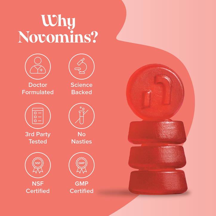 Novomins Vegan Collagen Passionfruit Flavour 60 Gummies 30 Days Supply image 6