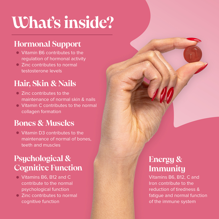 Novomins Perimenopause Strawberry-Flavoured 60 Gummies image 5