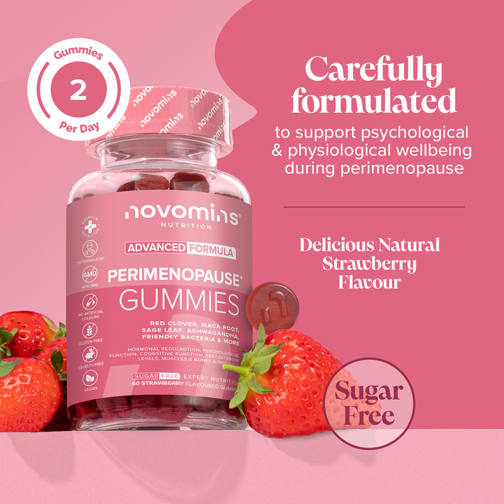 Novomins Perimenopause Strawberry-Flavoured 60 Gummies image 6