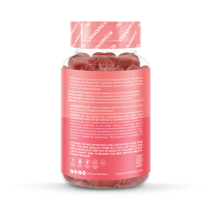 Novomins Menopause Strawberry Flavoured 60 Gummies image 2
