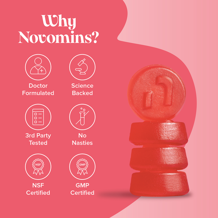 Novomins Menopause Strawberry Flavoured 60 Gummies image 7