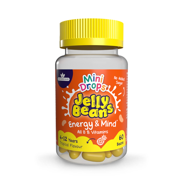Natures Aid Mini Drops Jelly Beans Energy & Mind Tropical Flavour 60 Beans image 1