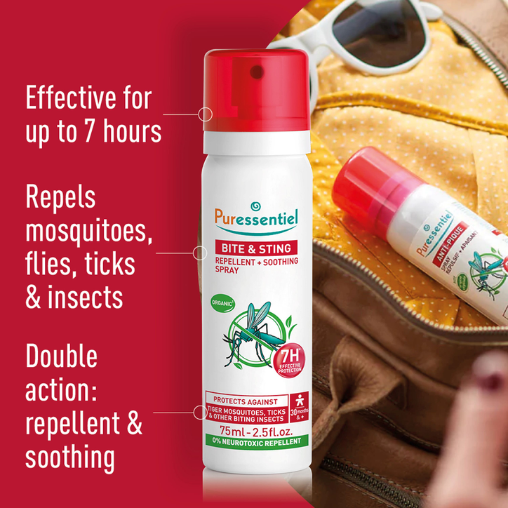 Puressentiel Bite & Sting Repellent + Soothing Spray 75Ml image 4