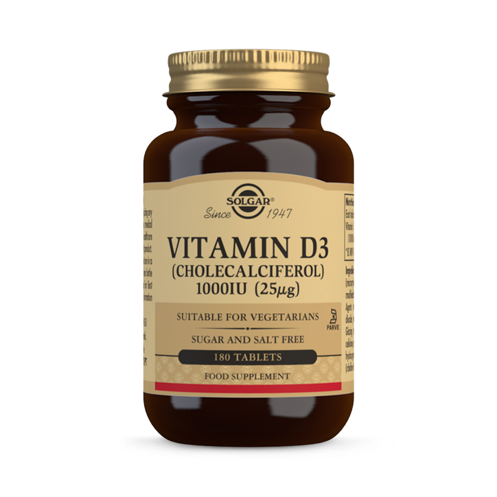 Solgar Vitamin D3 (Cholecalciferol) 25 MCG (1000 IU), 250 Softgels - Helps Maintain Healthy Bones & Teeth - Immune System Support - Non-GMO, Gluten Free, Dairy Free - 250 Servings In