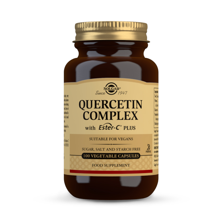 Solgar Quercetin Complex With Ester-C Plus Vegetable 100 Capsules image 1