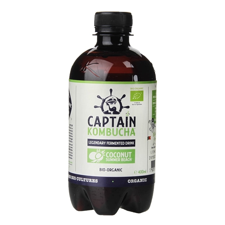 The GUTsy Captain Kombucha Coconut Summer Beach Bio-Organic Drink 400ml image 1