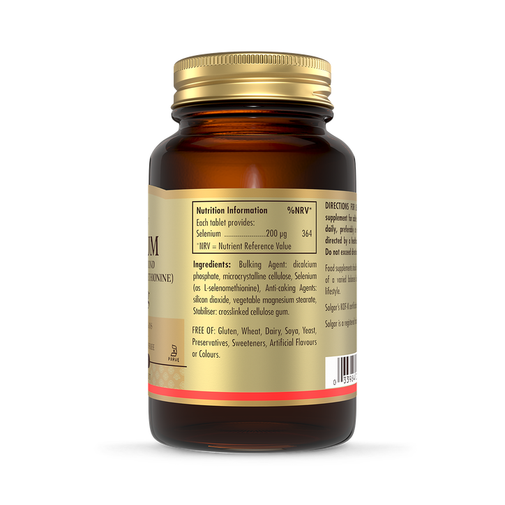 Solgar Selenium (Yeast-Free) 200µg 50 Tablets image 4