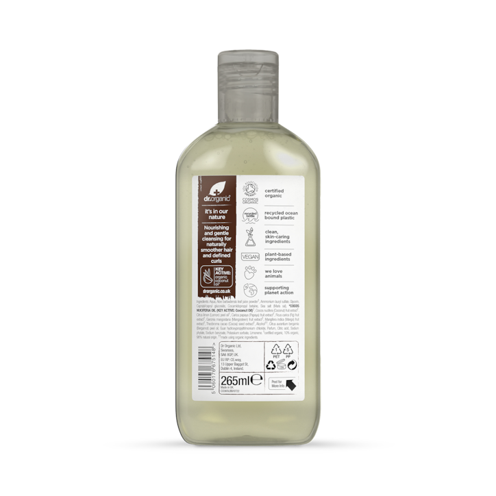 Dr Organic Virgin Coconut Oil Shampoo 265ml image 2