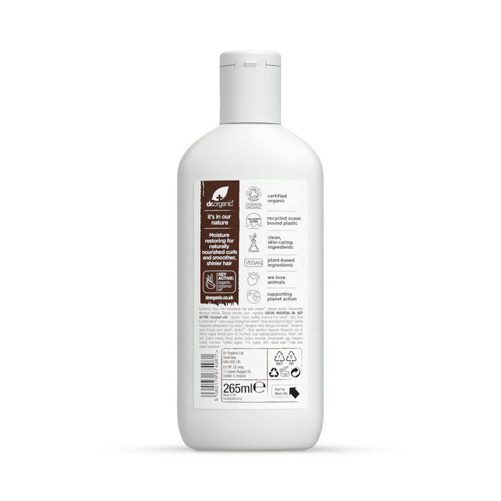 Dr Organic Virgin Coconut Oil Conditioner 265ml image 2