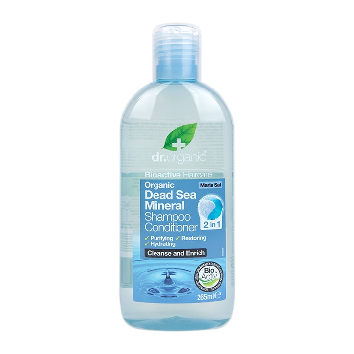 Dr Organic Dead Sea Mineral Shampoo & Conditioner 2-in-1 265ml