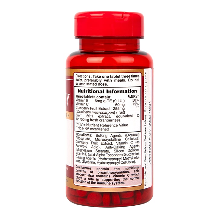 Holland & Barrett Cranberry Concentrate 250 Tablets image 3