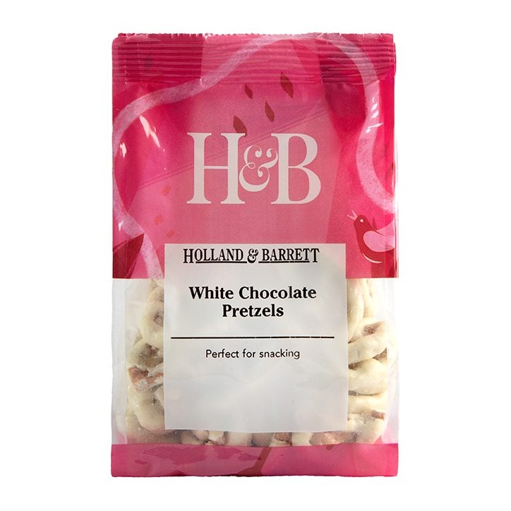 Holland & Barrett White Chocolate Pretzels 140g image 1
