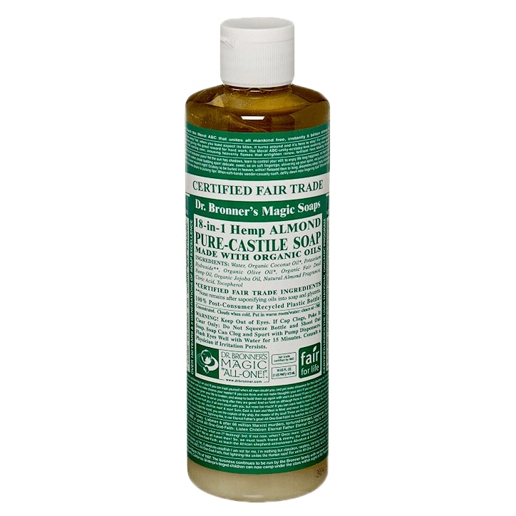 Dr Bronner Almond Liquid Castile Soap-1