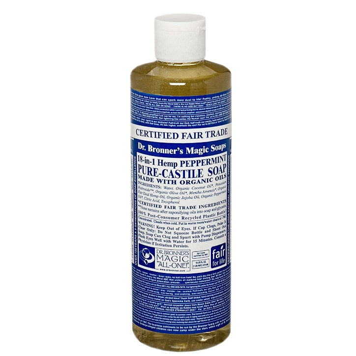 Dr Bronner Peppermint Liquid Castile Soap Peppermint Holland