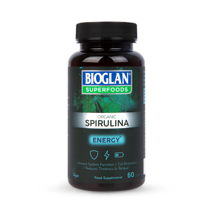 Bioglan Superfoods Organic Spirulina 60 Capsules image 1