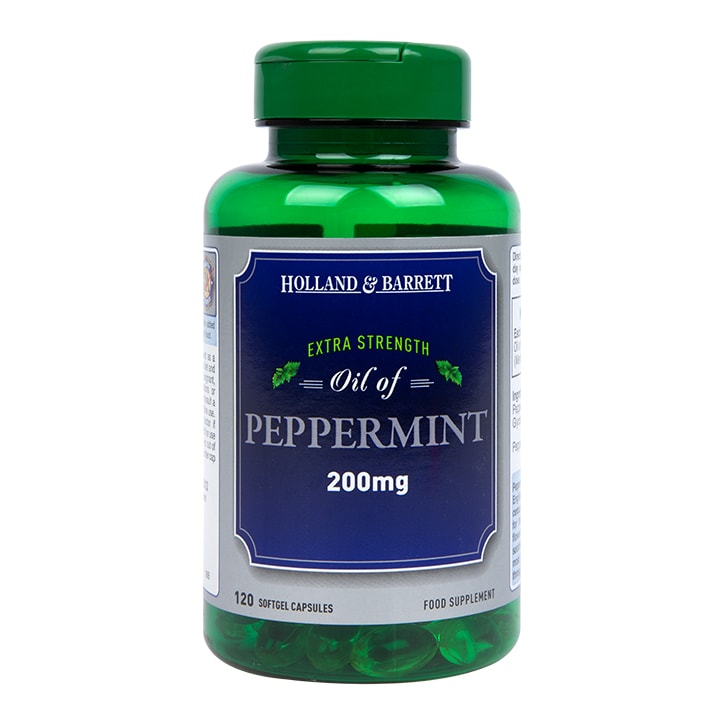 Holland & Barrett Extra Strength Oil of Peppermint 120 Capsules 200mg