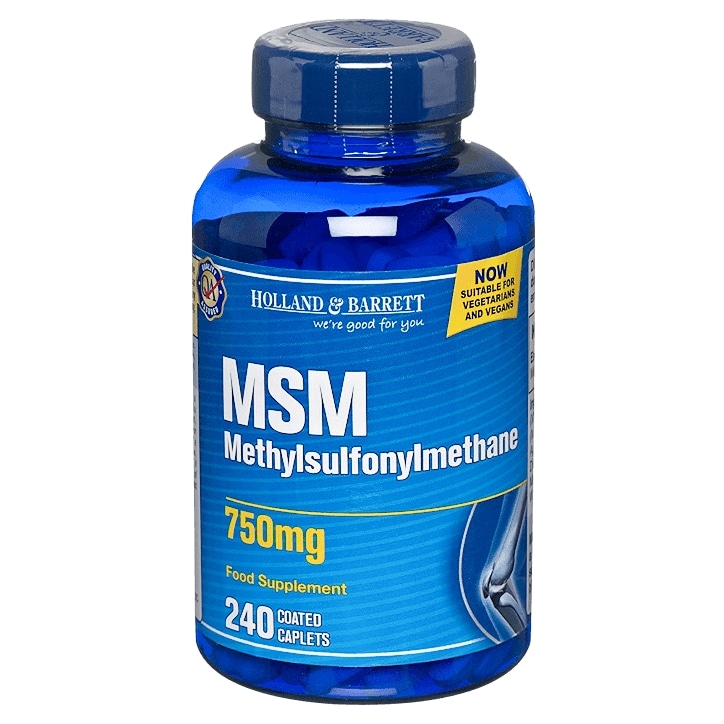 Holland & Barrett MSM 240 Caplets 750mg image 1