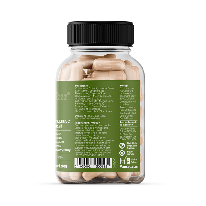 Paused Sleep Aid 60 Capsules image 2