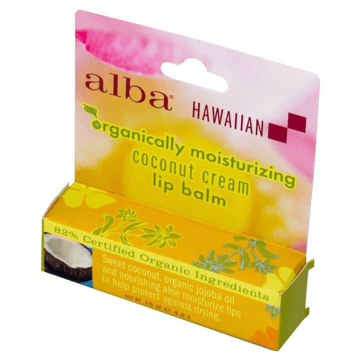 Alba Hawaiian Coconut Cream Lip Balm-1