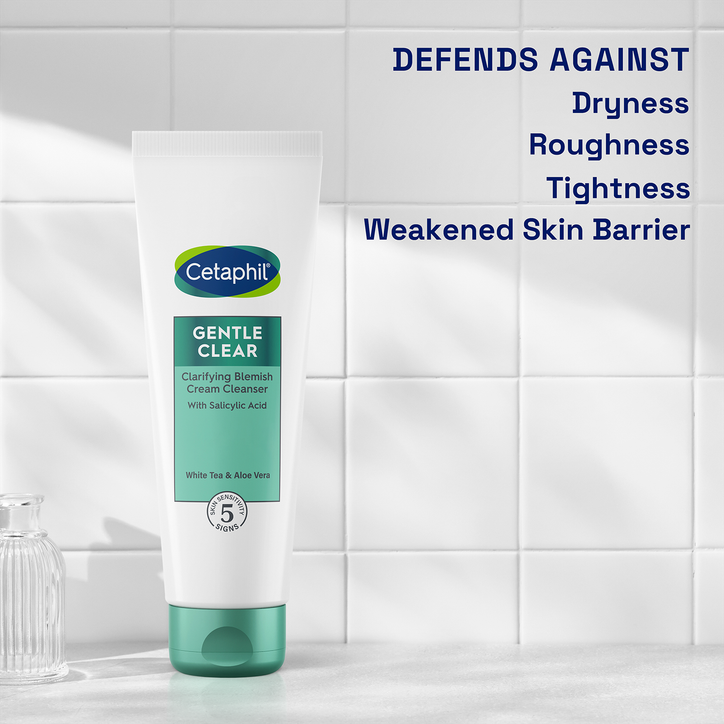 Cetaphil Gentle Clear Clarifying Blemish Cream Cleanser Face Wash 124ml image 7