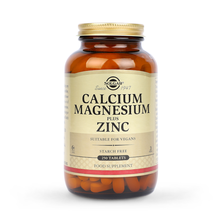 Solgar Calcium Magnesium plus Zinc 250 Tablets image 1