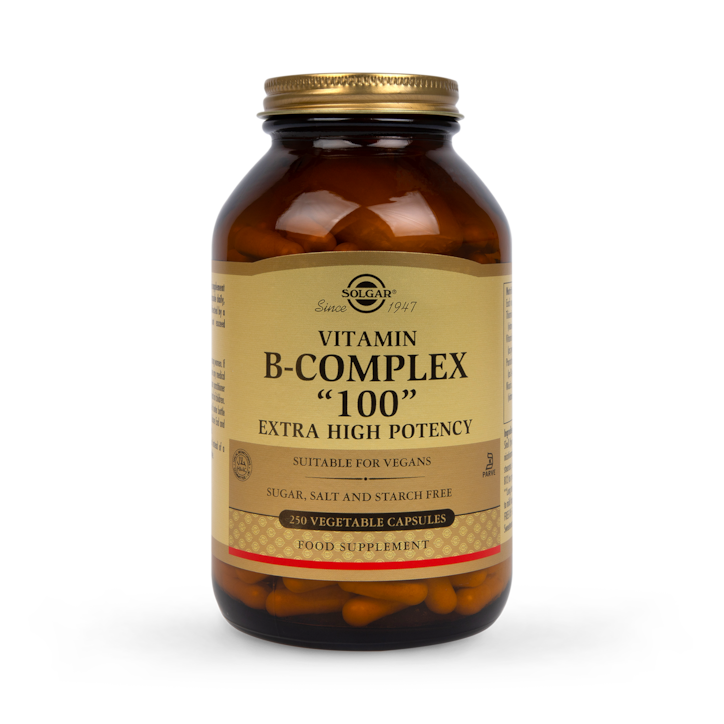 Solgar Vitamin B-Complex 100 Extra High Potency 250 Vegi Capsules image 1