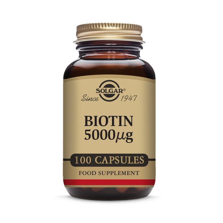 Solgar Biotin 5000µg 100 Vegi Capsules image 1