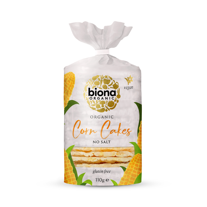 Biona Organic Corn Cakes No Salt 100G