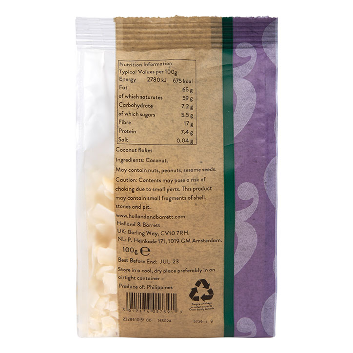 Holland & Barrett Flaked Coconut 100g image 2