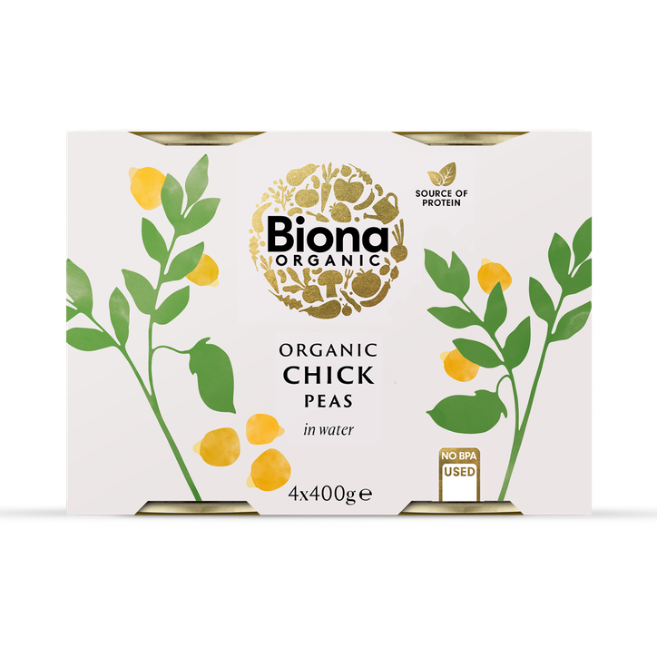 Biona Organic Chickpeas 4x 400g