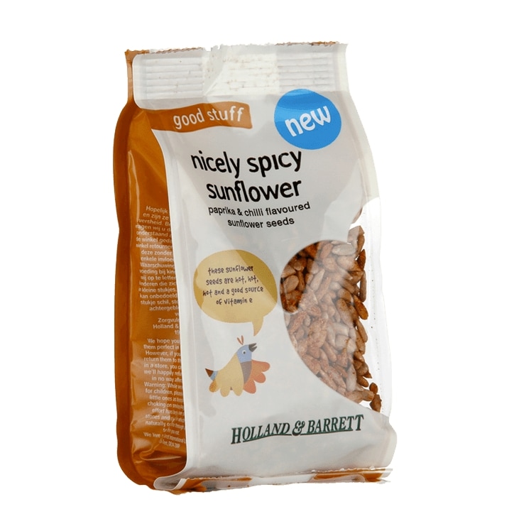 Holland & Barrett Paprika & Chili Sunflower Seeds 100g image 1