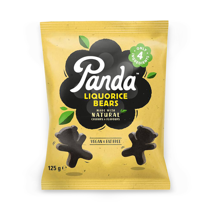 Panda Bear Shaped Liquorice Pieces 125g image 1