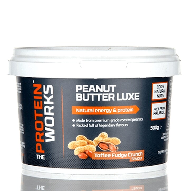 The Protein Works Peanut Butter Luxe Toffee Fudge Crunch 500g image 1