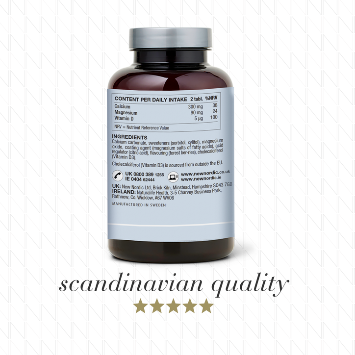 New Nordic Kids Magic Magnesium + Calcium & Vitamin D 180 Tablets image 2