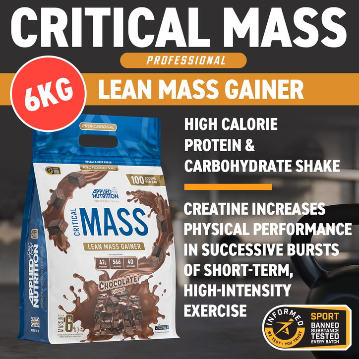Applied Nutrition Critical Mass Professional Lean Mass Gainer Chocolate 2.4Kg (40 Servings) image 2