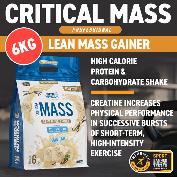 Applied Nutrition Critical Mass Professional Lean Mass Gainer Vanilla 6kg (40 Servings) image 2