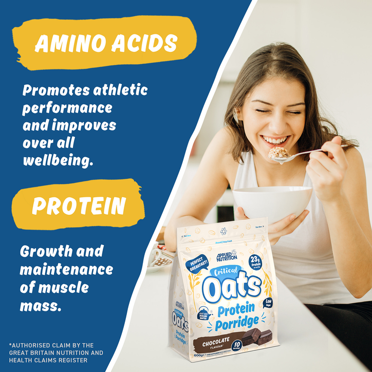 Applied Nutrition Critical Oats Advanced Protein Porridge - Whey Protein Powder Blend With Wholegrain Oats & Iso-Xp Protein Isolate (600G - 10 Servings) (Chocolate) image 2