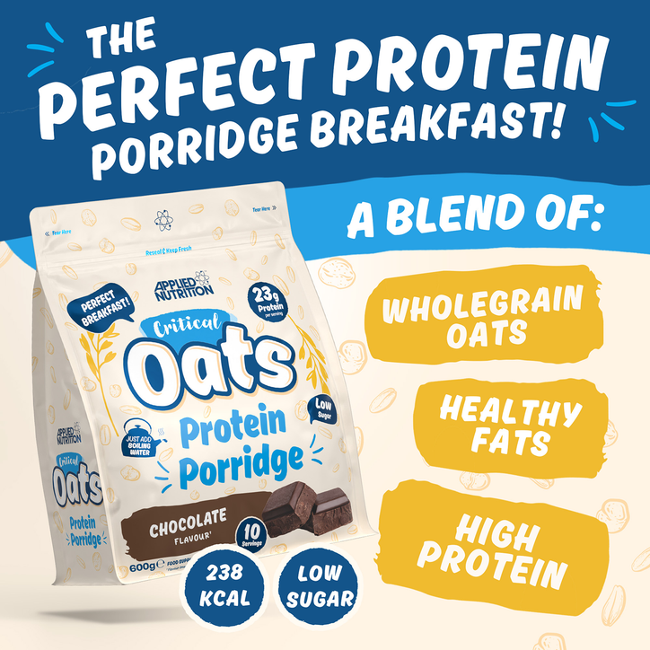 Applied Nutrition Critical Oats Advanced Protein Porridge - Whey Protein Powder Blend With Wholegrain Oats & Iso-Xp Protein Isolate (600G - 10 Servings) (Chocolate) image 3