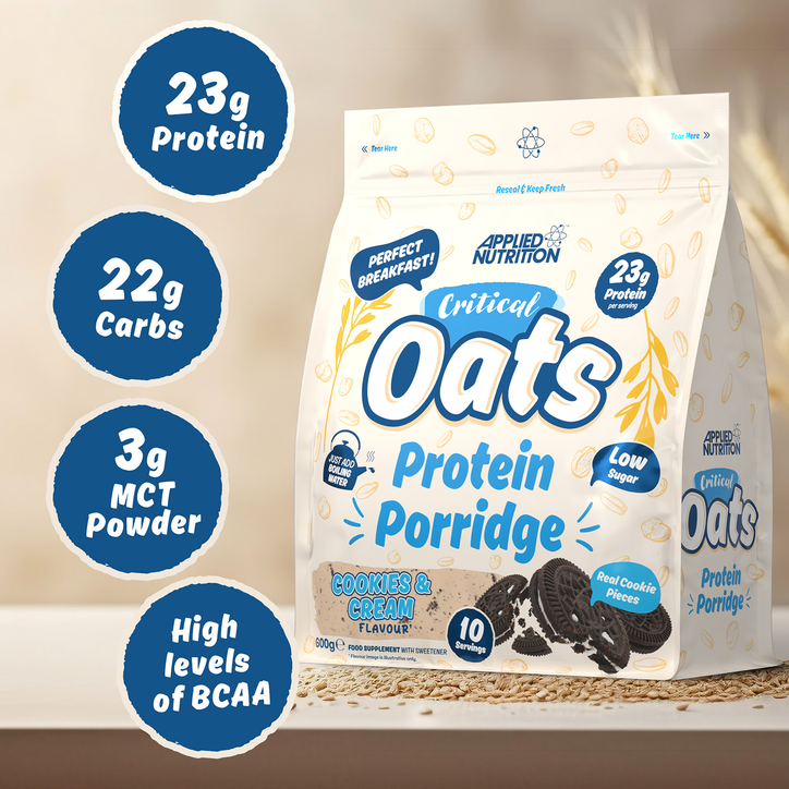 Applied Nutrition Critical Oats Advanced Protein Porridge - Whey Protein Powder Blend With Wholegrain Oats & Iso-Xp Protein Isolate (600G - 10 Servings) (Golden Syrup) image 3